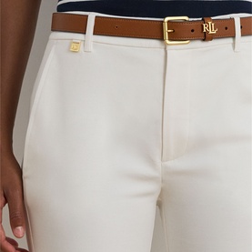 Double-Faced Stretch Skinny Leg Trousers