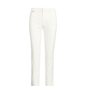 Double-Faced Stretch Skinny Leg Trousers