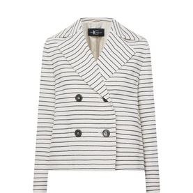 Striped Double Breasted Jacket