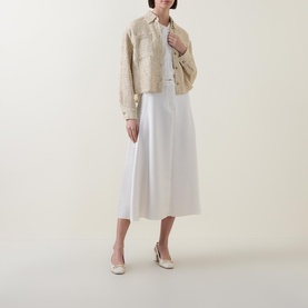 Double Pocket Tweed Overshirt