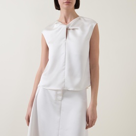 Twisted Keyhole Blouse