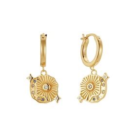 Undiscovered Treasures Drop Hoop Earrings