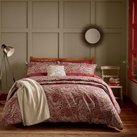 Larkspur Throw Crimson Red