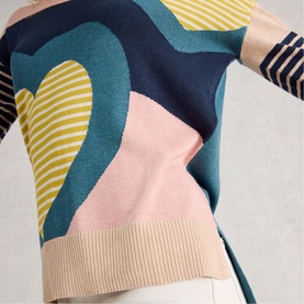 Olive Heart Sweater