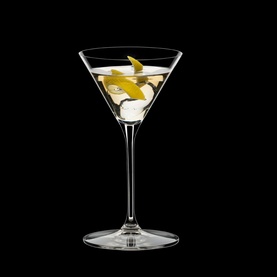 Grape Set of Two Martini/Cocktail Glasses