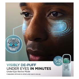 CryoGlow Under-Eye Cooling + LED Mask - Frost Blue