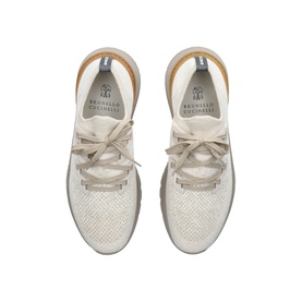 Knit Lace-Up Trainers