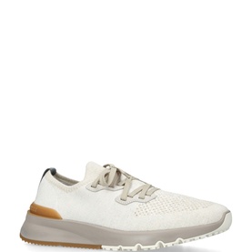 Knit Lace-Up Trainers