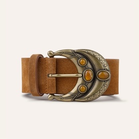 Bolbi Embellished Buckle Wide Belt