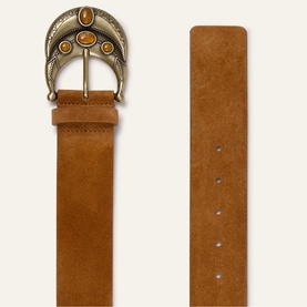 Bolbi Embellished Buckle Wide Belt