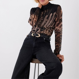 Abstract Print Mesh Top