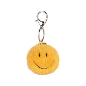 Smiley Fuzzy Keychain 5.5cm