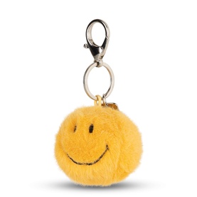 Smiley Fuzzy Keychain 5.5cm