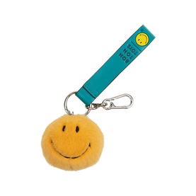 Smiley Fuzzy Bag Charm 7cm