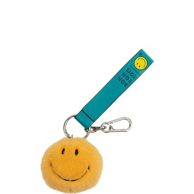 Smiley Fuzzy Bag Charm 7cm