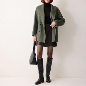 Double Faced Shawl Coat