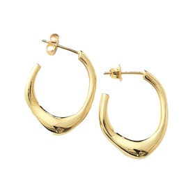 Flow Stud Hoop Earrings