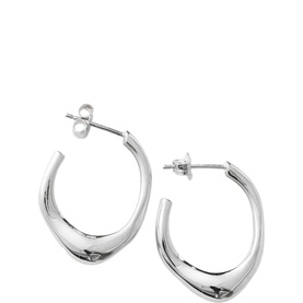 Flow Stud Hoop Earrings
