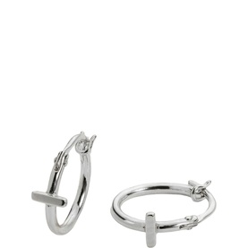 Icon Bar Huggie Hoop Earrings