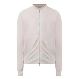 Textured Knitted Bomber Sweater