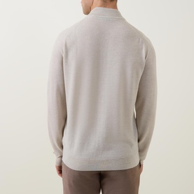 Textured Knitted Bomber Sweater