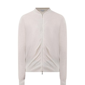 Textured Knitted Bomber Sweater