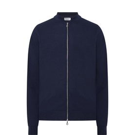 Textured Zip-Through Bomber Jacket