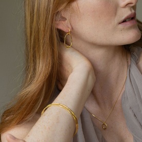 Kindred Drop Hoop Earrings