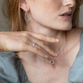 Kindred Drop Hoop Earrings