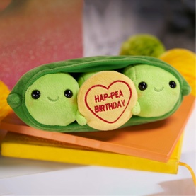 Hap-Pea Birthday, Pete & Penelope Peas 18cm