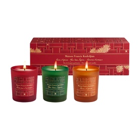 Set of Three Holiday Candle Gift Set