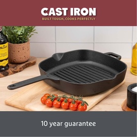 Cast Iron Grill Pan 25cm