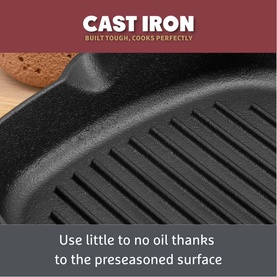 Cast Iron Grill Pan 25cm