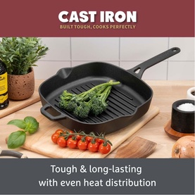 Cast Iron Grill Pan 25cm