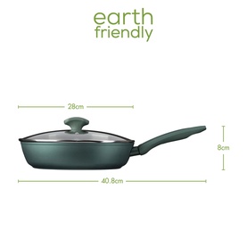 Earth Friendly Covered Chefs Pan 28cm