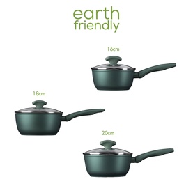 Earth Friendly Saucepan Set 3-Piece
