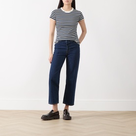 Milly Striped Logo T-Shirt