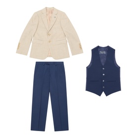 Lucus Check Three-Piece Suit