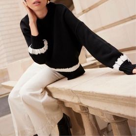 Cuff Detail Pullover Sweater