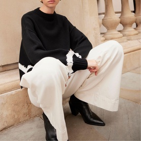 Cuff Detail Pullover Sweater
