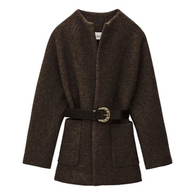 Claudy Cropped Wool Coat