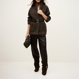Claudy Cropped Wool Coat