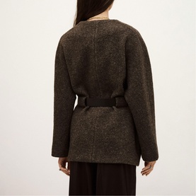 Claudy Cropped Wool Coat