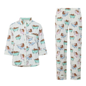 Bubble Bath Leopard Pyjama Set