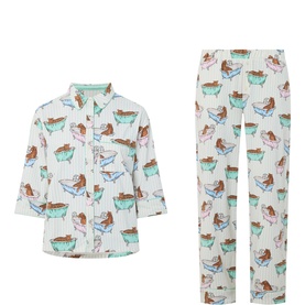 Bubble Bath Leopard Pyjama Set