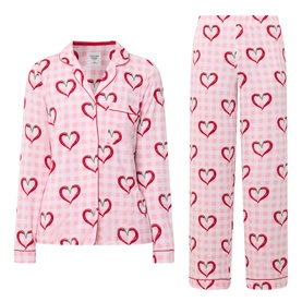 Chilli Heart Check Pyjama Set