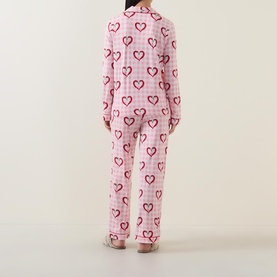 Chilli Heart Check Pyjama Set