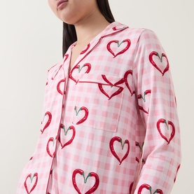 Chilli Heart Check Pyjama Set