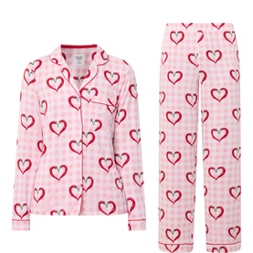Chilli Heart Check Pyjama Set