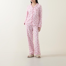 Ditsy Strawberry Print Pyjama Set